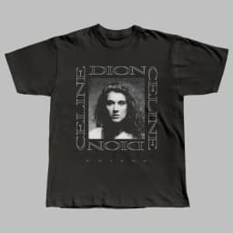 2026 Summer New Y2k Fashion Tops Celine Dion Portrait Graphic Print T Shirt Vintage Music T Shirt Casual Loose Streetwear Unisex