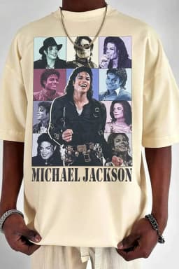 2026 Michael Jackson Graphic Tshirt Mens Womens Cotton Tees Ummer Casual Short Sleeve Round Neck Clothing Loose Tops Trend