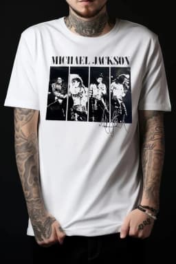 2026 Michael Jackson Graphic Tshirt Mens Womens Cotton Tees Ummer Casual Short Sleeve Round Neck Clothing Loose Tops Trend