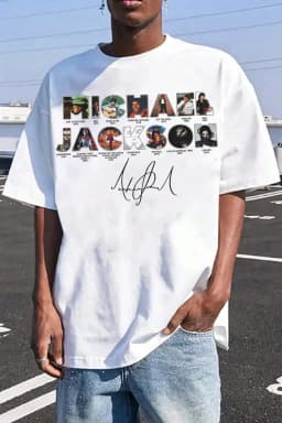 2026 Michael Jackson Graphic Tshirt Mens Womens Cotton Tees Ummer Casual Short Sleeve Round Neck Clothing Loose Tops Trend