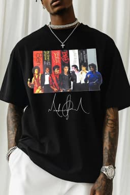 2026 Michael Jackson Graphic Tshirt Mens Womens Cotton Tees Ummer Casual Short Sleeve Round Neck Clothing Loose Tops Trend