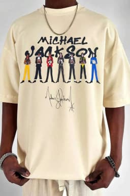 2026 Michael Jackson Graphic Tshirt Mens Womens Cotton Tees Ummer Casual Short Sleeve Round Neck Clothing Loose Tops Trend