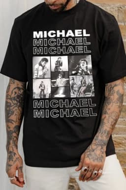 2026 Michael Jackson Graphic Tshirt Mens Womens Cotton Tees Ummer Casual Short Sleeve Round Neck Clothing Loose Tops Trend