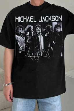 2026 Michael Jackson Graphic Tshirt Mens Womens Cotton Tees Ummer Casual Short Sleeve Round Neck Clothing Loose Tops Trend