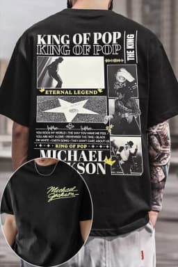 2026 Michael Jackson Graphic Tshirt Mens Womens Cotton Tees Ummer Casual Short Sleeve Round Neck Clothing Loose Tops Trend