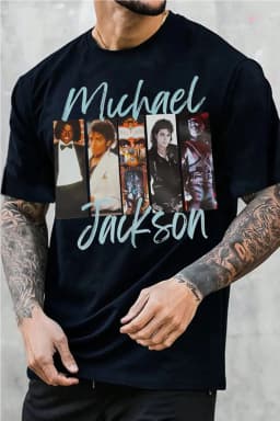 2026 Michael Jackson Graphic Tshirt Mens Womens Cotton Tees Ummer Casual Short Sleeve Round Neck Clothing Loose Tops Trend