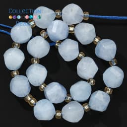 6 8 10mm Natural Stone Beads Faceted Aquamarine Jade Round Beads Loose Beads for Jewelry Making Diy Beading Accessory