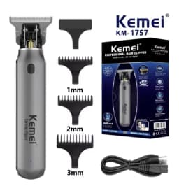 Kemei Hair Clipper Km-1757 Km-1995 Km-RS7098 Barber Blading Hair Cutting Machine Clipper Grooming Cordless Rechargeable Shaver