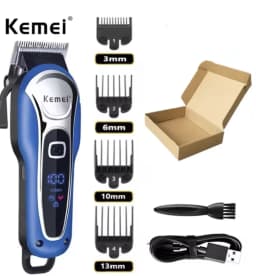 Kemei Hair Clipper Km-1757 Km-1995 Km-RS7098 Barber Blading Hair Cutting Machine Clipper Grooming Cordless Rechargeable Shaver