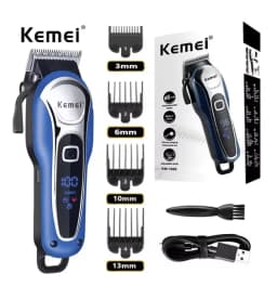 Kemei Hair Clipper Km-1757 Km-1995 Km-RS7098 Barber Blading Hair Cutting Machine Clipper Grooming Cordless Rechargeable Shaver