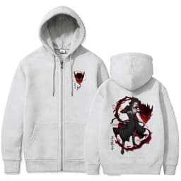 Anime Bungo Stray Dogs Ryunosuke Akutagawa Merch Zipper Hoodie Men Women Casual Vintage Zip Up Jacket Cosplay Zip Up Sweatshirt
