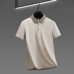 2026 New Men's Contrast Collar Polo Shirt Cool Quick Dry Fabric Short Sleeve Top For Office And Daily Activities