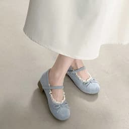 Spring/ Autumn Elegant Butterfly Bow Buckle Sexy Low Heel Mary Jane Shoes Fashionable Best Selling New Comfortable Women's Shoes