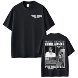 Michael Jackson King of Pop World Tour Cover T-shirts Men Women Fashion Classic Oversized T Shirt Summer Tops Streetwear T-shirt