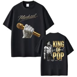 Michael Jackson King of Pop World Tour Cover T-shirts Men Women Fashion Classic Oversized T Shirt Summer Tops Streetwear T-shirt