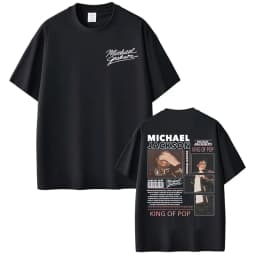Michael Jackson King of Pop World Tour Cover T-shirts Men Women Fashion Classic Oversized T Shirt Summer Tops Streetwear T-shirt