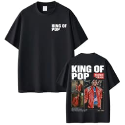 Michael Jackson King of Pop World Tour Cover T-shirts Men Women Fashion Classic Oversized T Shirt Summer Tops Streetwear T-shirt