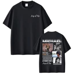 Michael Jackson King of Pop World Tour Cover T-shirts Men Women Fashion Classic Oversized T Shirt Summer Tops Streetwear T-shirt
