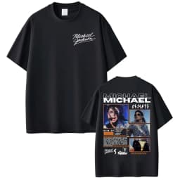 Michael Jackson King of Pop World Tour Cover T-shirts Men Women Fashion Classic Oversized T Shirt Summer Tops Streetwear T-shirt