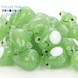 16x14mm Green Frog Lampwork Animals Charms Beads Loose Spacer Beads DIY Jeweley Making Supplies Bracelet Accessories Decoration