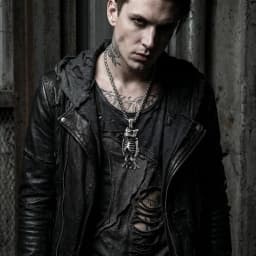KALEN Fashion Men's Stainless Steel Gothic Owl Skeleton Pendant Oxidized Darkness Punk Style Necklace Box Chain Wholesale Gift