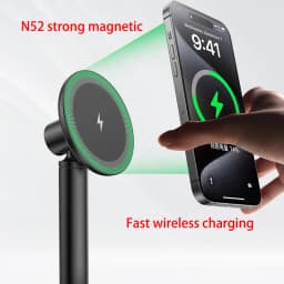 Newest Product in 2026 Desktop Wireless Charger Stand for iphone Samsung Office Home Travel Magnetic Wireless Charger Holder
