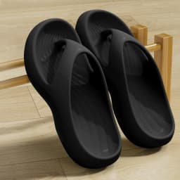 Women's EVA Thick-Heeled Sandals Anti-Slip Odor-Resistant Outdoor Wearable Flip Flops Comfortable Summer Slippers