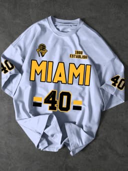 Vintage "Miami 1988" Sport Jersey Graphic T-Shirt