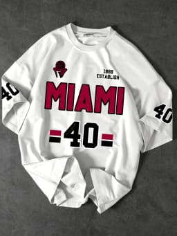 Vintage "Miami 1988" Sport Jersey Graphic T-Shirt