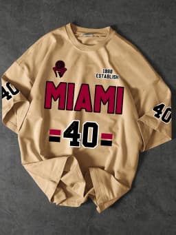 Vintage "Miami 1988" Sport Jersey Graphic T-Shirt