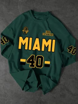 Vintage "Miami 1988" Sport Jersey Graphic T-Shirt