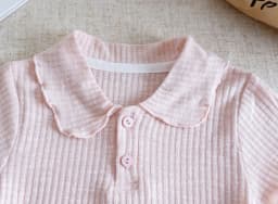 Girls' Short-Sleeve T-Shirt, Summer Korean-Style Sweet Doll Collar Top for Young Girls, Fashionable Base Layer for Toddlers