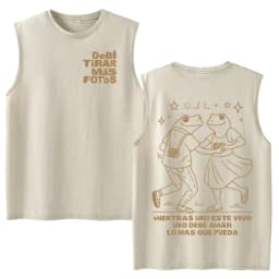 Vintage Washed Fashion Vest Bad Bunny Trendy Graphics Letters Print Mens Clothes Streetwear Harajuku Oversized Casual Tank Tops
