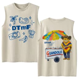 Vintage Washed Fashion Vest Bad Bunny Trendy Graphics Letters Print Mens Clothes Streetwear Harajuku Oversized Casual Tank Tops
