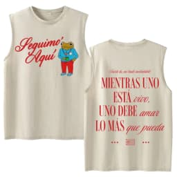Vintage Washed Fashion Vest Bad Bunny Trendy Graphics Letters Print Mens Clothes Streetwear Harajuku Oversized Casual Tank Tops