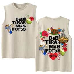 Vintage Washed Fashion Vest Bad Bunny Trendy Graphics Letters Print Mens Clothes Streetwear Harajuku Oversized Casual Tank Tops