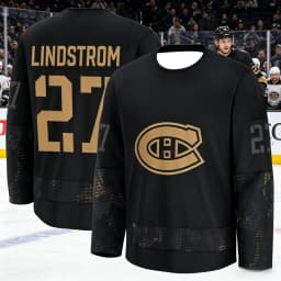 Canadian Men's Best-Selling Ice Hockey Training Suit - Breathable, Quick-Drying Black and Gold Version Long-Sleeved Top Family