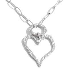 Yhpup Stainless Steel Hollow Heart Love Pendant Necklace 2026 Gold Color PVD Plated Charm Stylish Jewelry Textured Fashion Gift