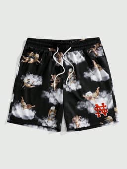 2026 Summer New Style Men's Shorts with 3D Pattern Printing - Street Casual Fashion Comfortable Breathable Lightweight