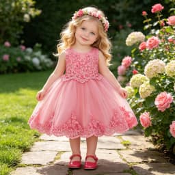 Summer Baptism Party Baby Girls Dress Elegant Flower 1st Birthday Wedding Princess Dress Girl First Communion Bridesmaid Vestido
