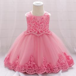 Summer Baptism Party Baby Girls Dress Elegant Flower 1st Birthday Wedding Princess Dress Girl First Communion Bridesmaid Vestido