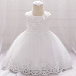 Summer Baptism Party Baby Girls Dress Elegant Flower 1st Birthday Wedding Princess Dress Girl First Communion Bridesmaid Vestido