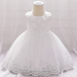 Summer Baptism Party Baby Girls Dress Elegant Flower 1st Birthday Wedding Princess Dress Girl First Communion Bridesmaid Vestido