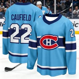 2026 Canadian Men's Best-Selling Ice Hockey Training Suit - Breathable, Drying Fast, Blue Long-Sleeved Top Family