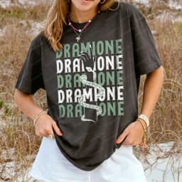 Dramione-Malfoy-Manor-Granger-T-Shirt-Bookish-Fan-Fic-Shirt-Magic-Wizard-School-HP-Merch-Manacled-Fan-Fiction-Snake-House-Green