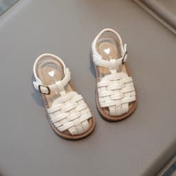 Kids Sandals 2026 Summer Sandals for Boy Fashion Children Cut-Outs Beach Shoes Braided Style Causal Walking Flat Sandals