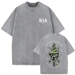 Washed Vintage Brothers in Arms ST Michael Protect Us T-shirt Forward Observations Group T-shirts Men Retro Oversized T Shirts