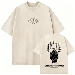 Washed Vintage Brothers in Arms ST Michael Protect Us T-shirt Forward Observations Group T-shirts Men Retro Oversized T Shirts