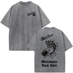 Washed Vintage Brothers in Arms ST Michael Protect Us T-shirt Forward Observations Group T-shirts Men Retro Oversized T Shirts