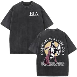 Washed Vintage Brothers in Arms ST Michael Protect Us T-shirt Forward Observations Group T-shirts Men Retro Oversized T Shirts
